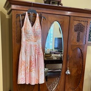 Kay Unger Beautiful Silk Halter Dress, Size 4